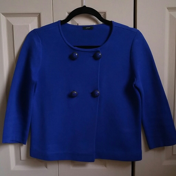 J. Crew Knit Cropped Jacket - Picture 1 of 7